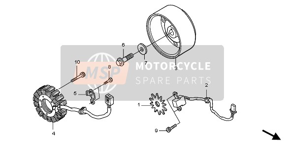 Honda FJS600A 2006 GENERATOR for a 2006 Honda FJS600A